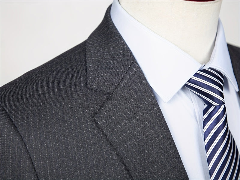 Men's Two-Piece Suit Set - Business & Casual Wear, Slim Fit.