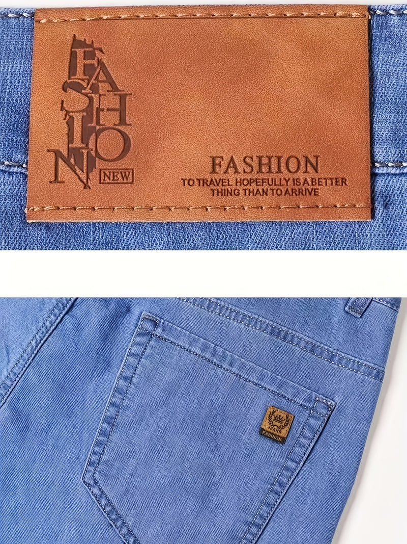Men’s Ultra-Thin & Super Soft Breathable Summer Stretch Jeans.