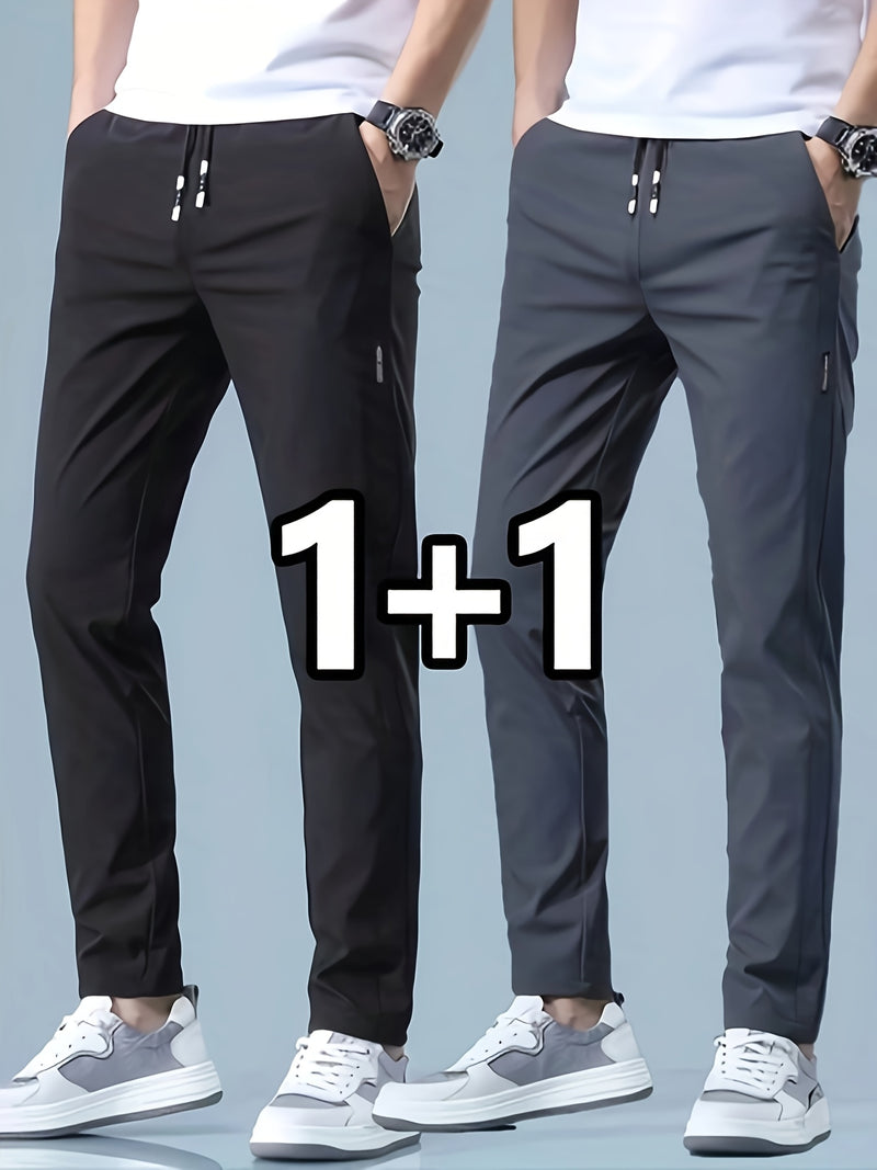 2-pcs Men's Quick-Dry Breathable Jogger Pants.