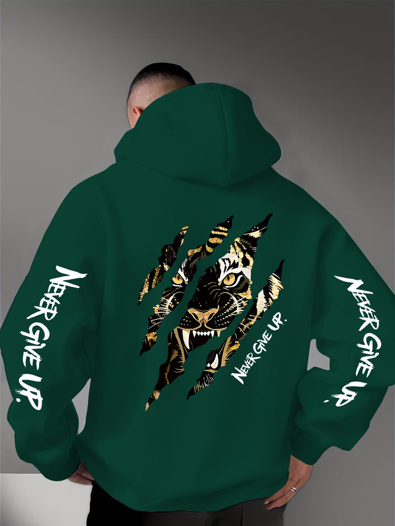 Men's Casual Personality Hooded Sweatshirt.