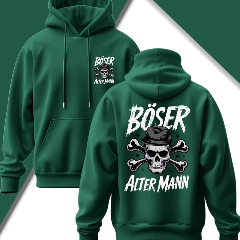 Men's Edgy Gothic Hooded Sweatshirt.