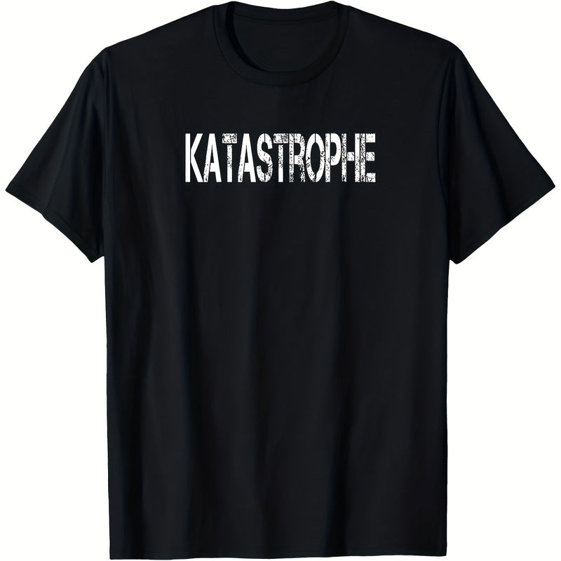 Men’s Humorous Catastrophe-Themed T-Shirt.
