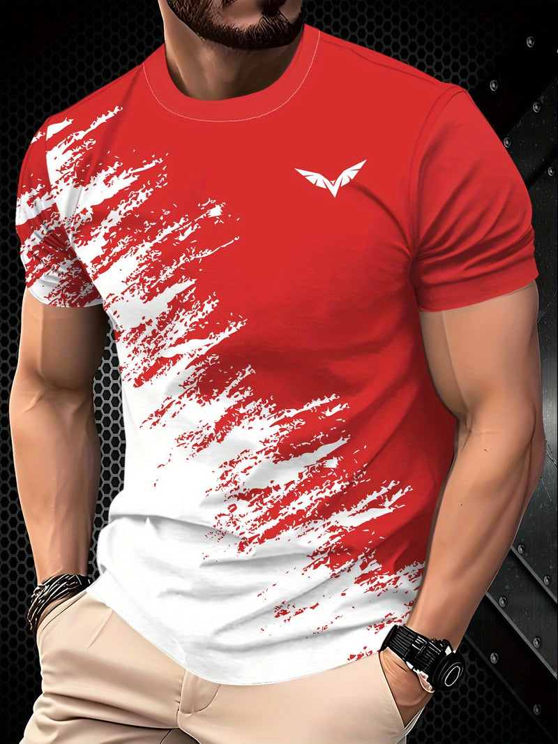 3pcs Men's Casual Graphic T-Shirts.
