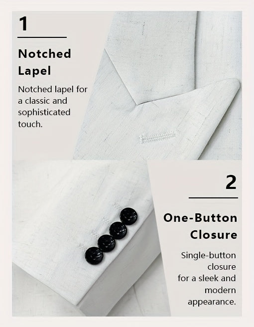 2pcs Luxury Classic Men's Suit Set.