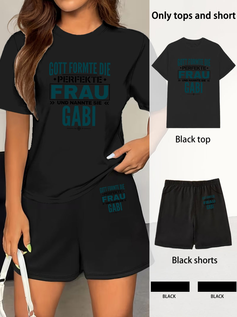 Women's Casual And Refreshing Two-Piece Set.