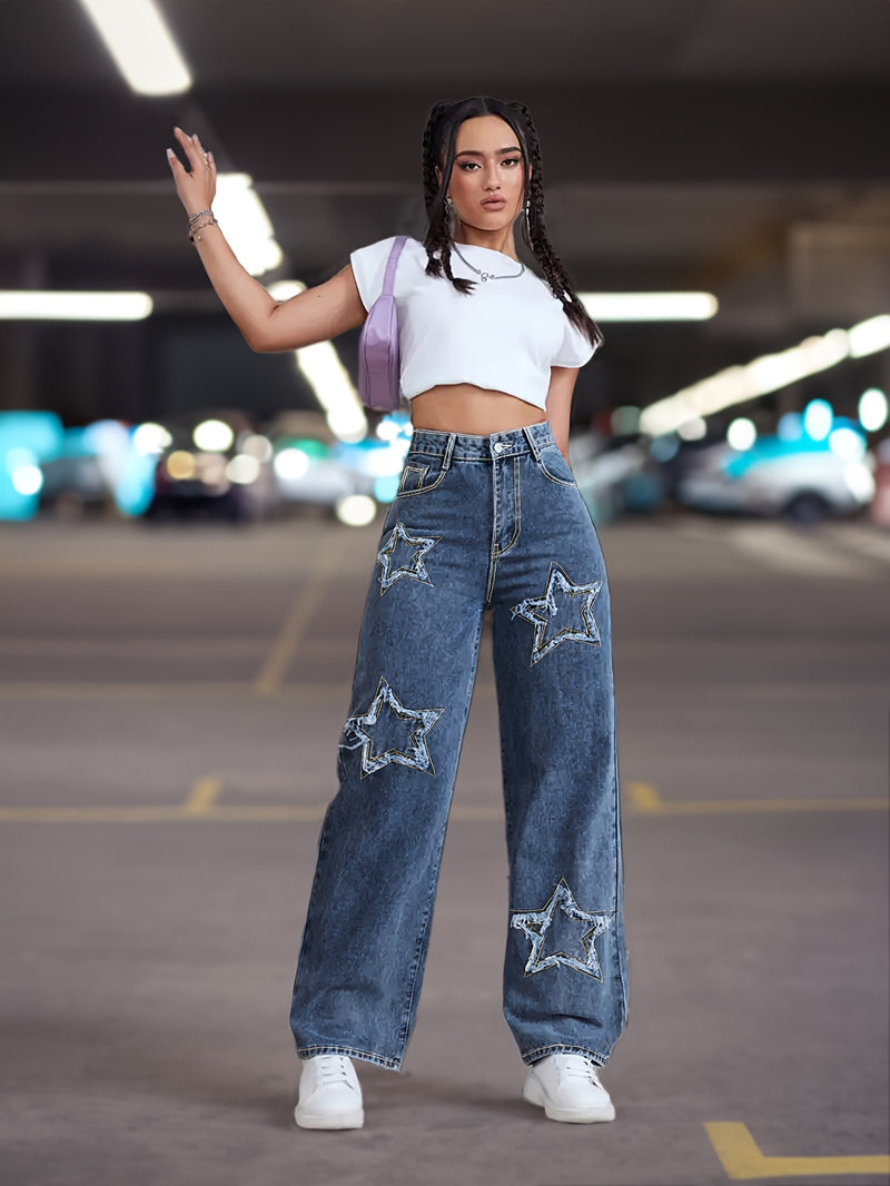 Women’s Stretch Star Straight-Leg Pants.