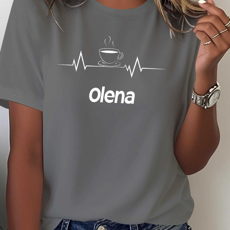 Women's pure comfortable T-shirt.