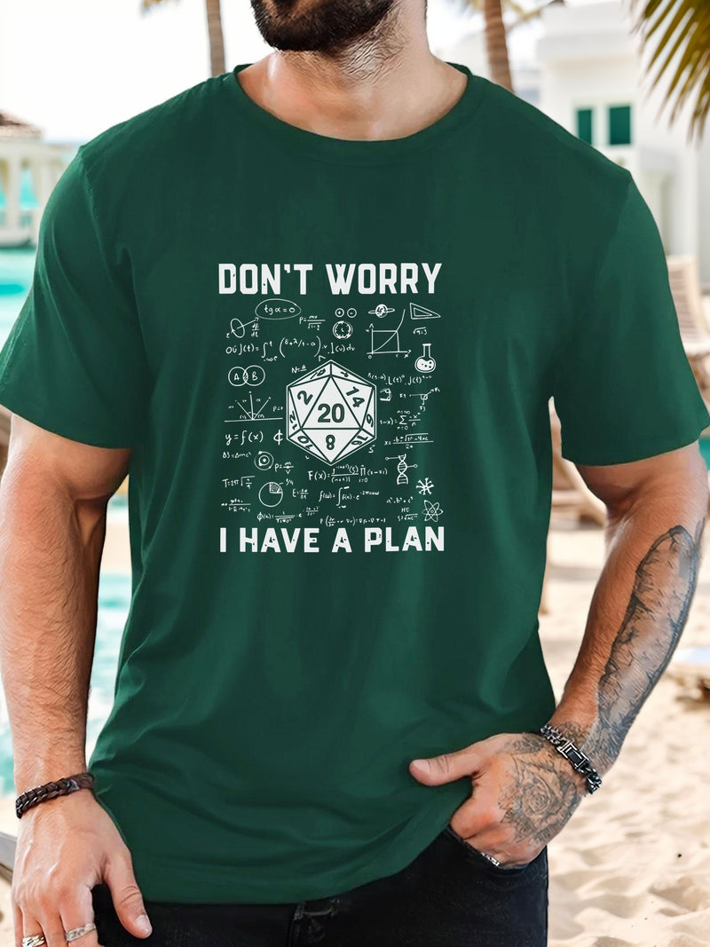 Men's Graphic T-Shirt - Casual Crew Neck, Short Sleeve.