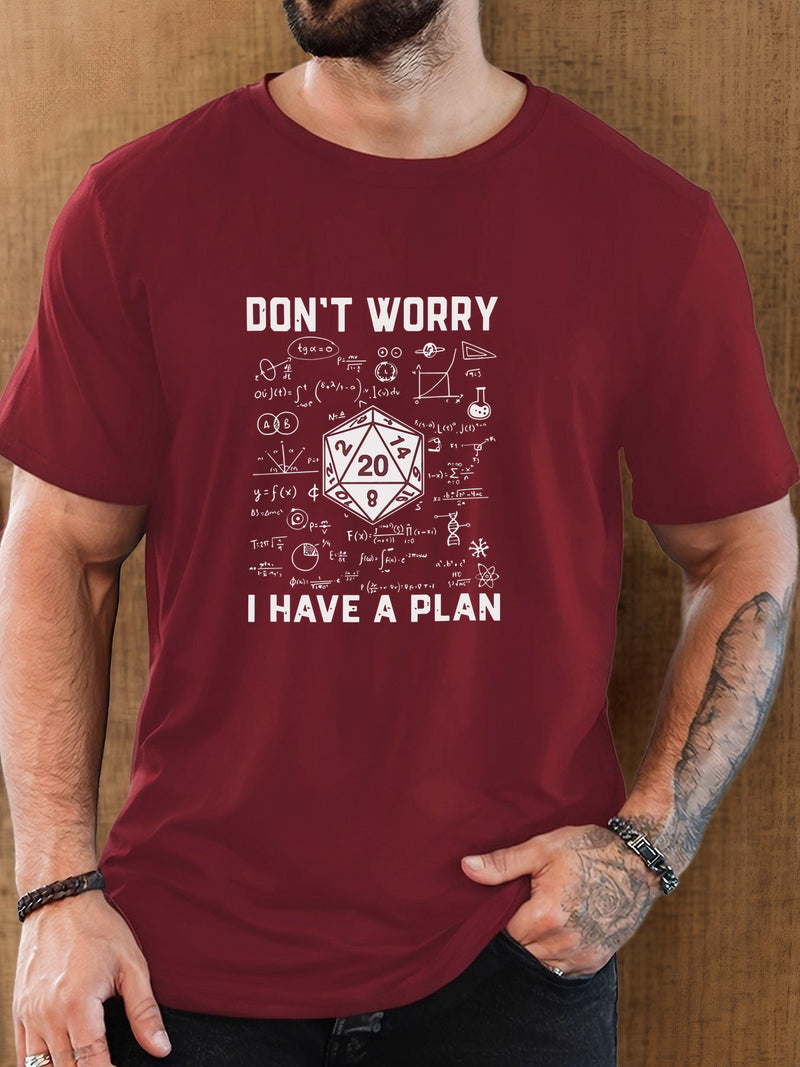 Men's Graphic T-Shirt - Casual Crew Neck, Short Sleeve.
