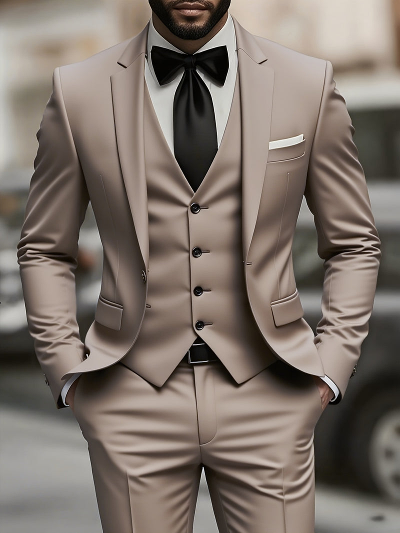 Stylish 3pcs Men's Suit.