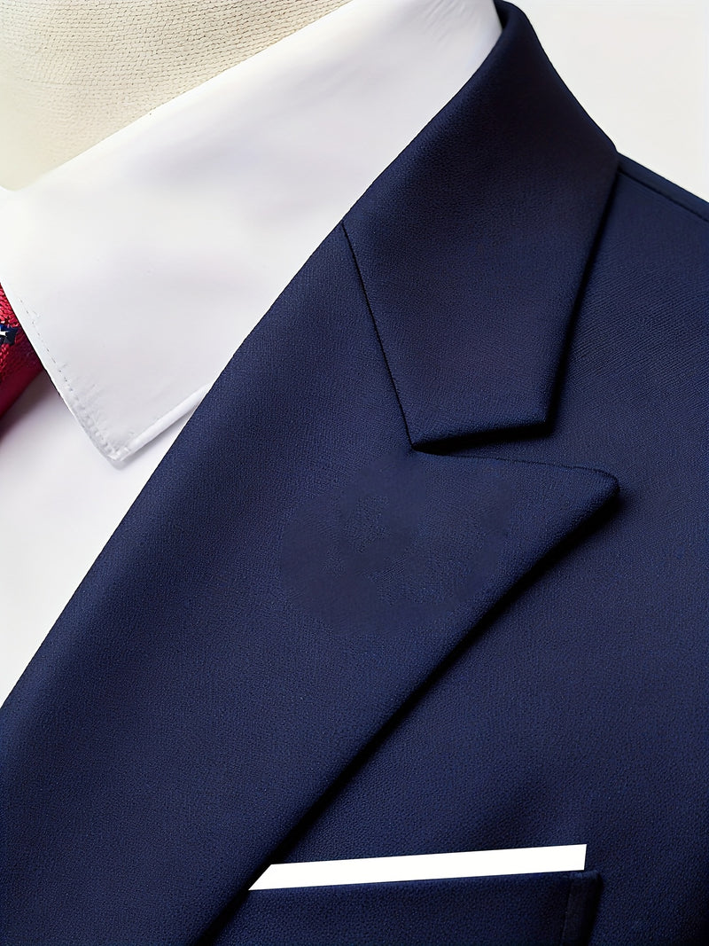 Men'S 2pcs Wedding Suit Set | Slim-Fit Business Blazer and Classic Trousers.