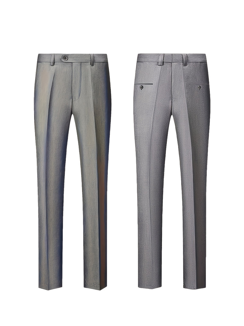 Men'S Premium Two-Piece Suit, Plus-Size Suit Set with Pants.