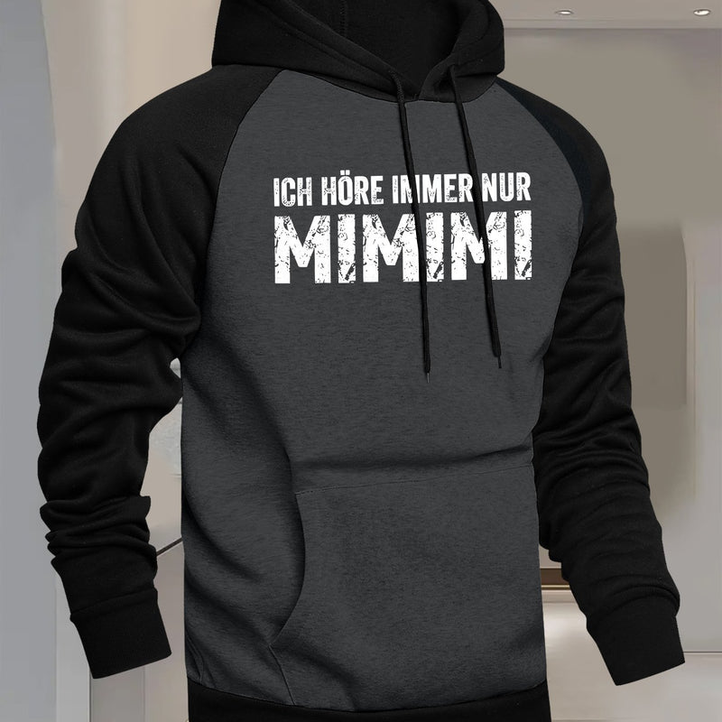 Men's Hooded Color-Blocked Sweatshirt.