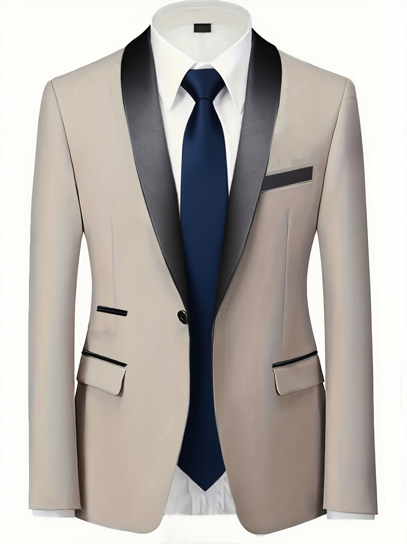 A Men's Three-Piece Suit Consisting of a Blazer, Vest, And Trousers.