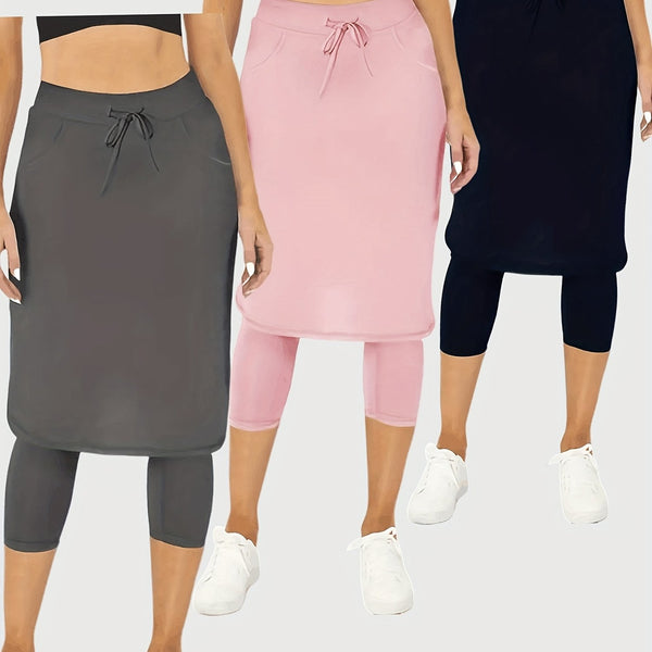 3pcs Women's High-Waisted Yoga Running Gym Leggings with Pockets.