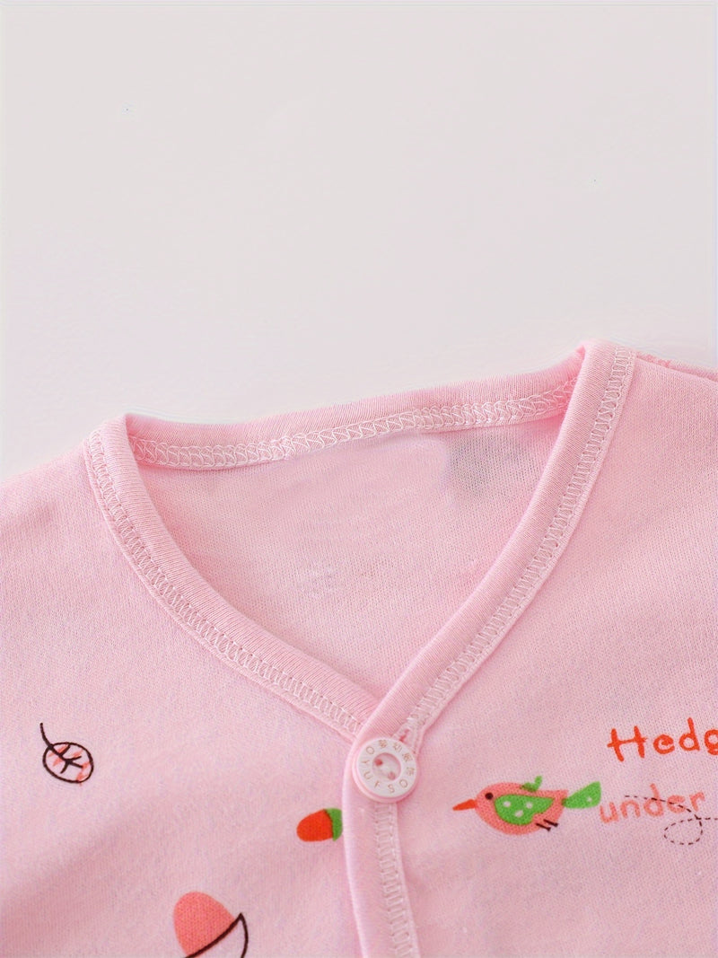 5pcs Baby 0-3m Set, All-Season Casual Outfits for Boys and Girls.