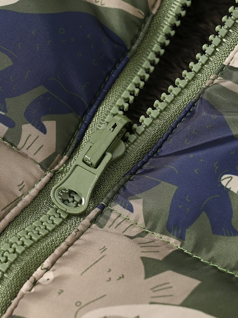 Boys Dinosaur Adventure Hooded Jacket.