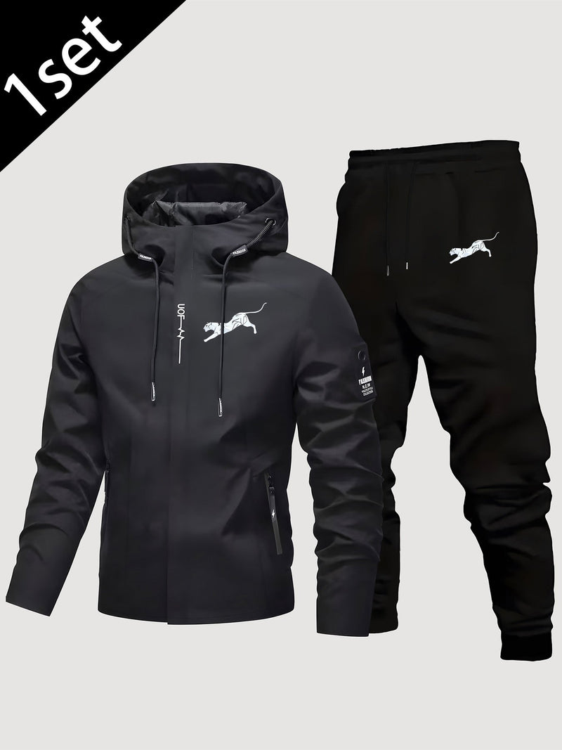 Men's Suit Jacket + Trousers Set, Autumn Winter Office Outdoor.