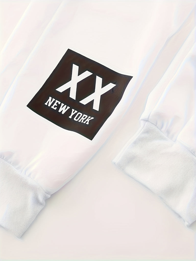 Men's New Fashion Letter Print Trendy Casual Sports Pants.
