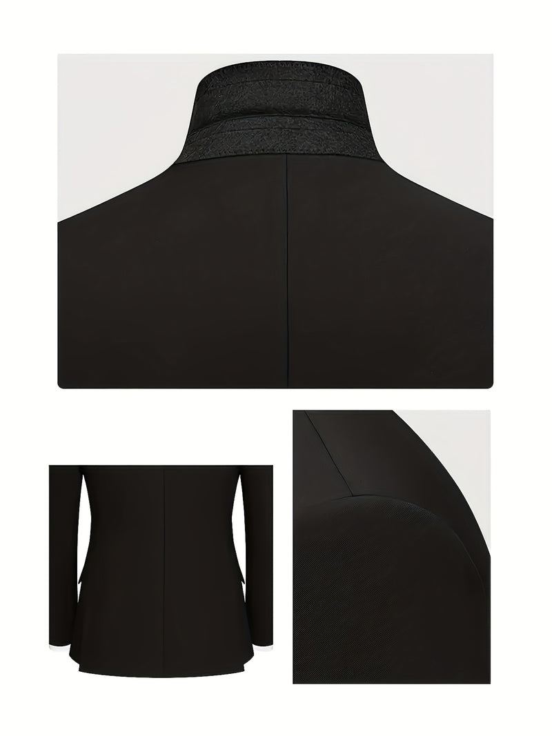 Business Style Men's 3pcs Suit Set with Suit.