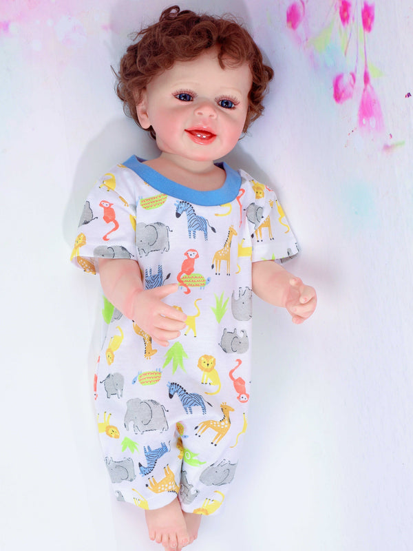 2 new models, newborn baby boy, suitable for newborns from 3 to 9 months.