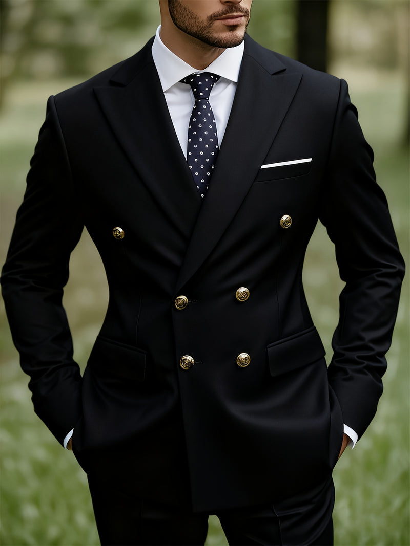 Men'S Premium Two-Piece Suit, Plus-Size Suit Set with Pants.