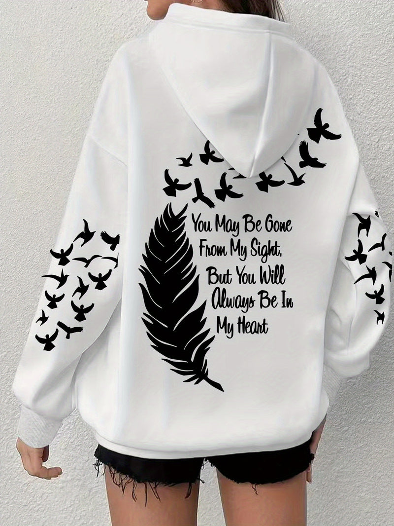 Women's Comfortable Graphic Hoodie.