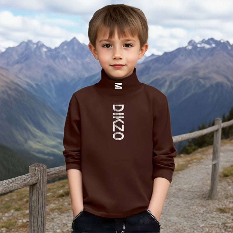 Autumn/Winter Children's Base Layer Shirt, New Heated Long-Sleeve T-Shirt.