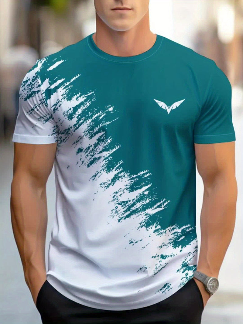 3pcs Men's Casual Graphic T-Shirts.