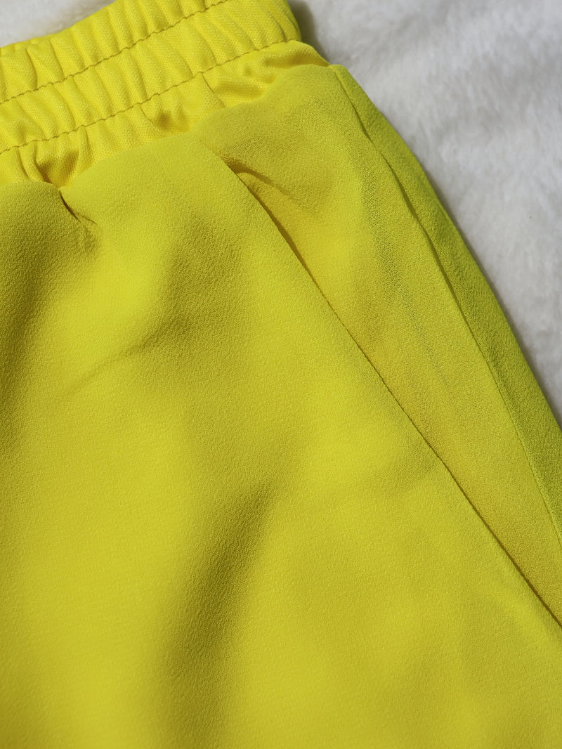 Women’s Sexy Sheer Two-Piece Set Long Sleeve Shirt + High-Waisted Shorts.