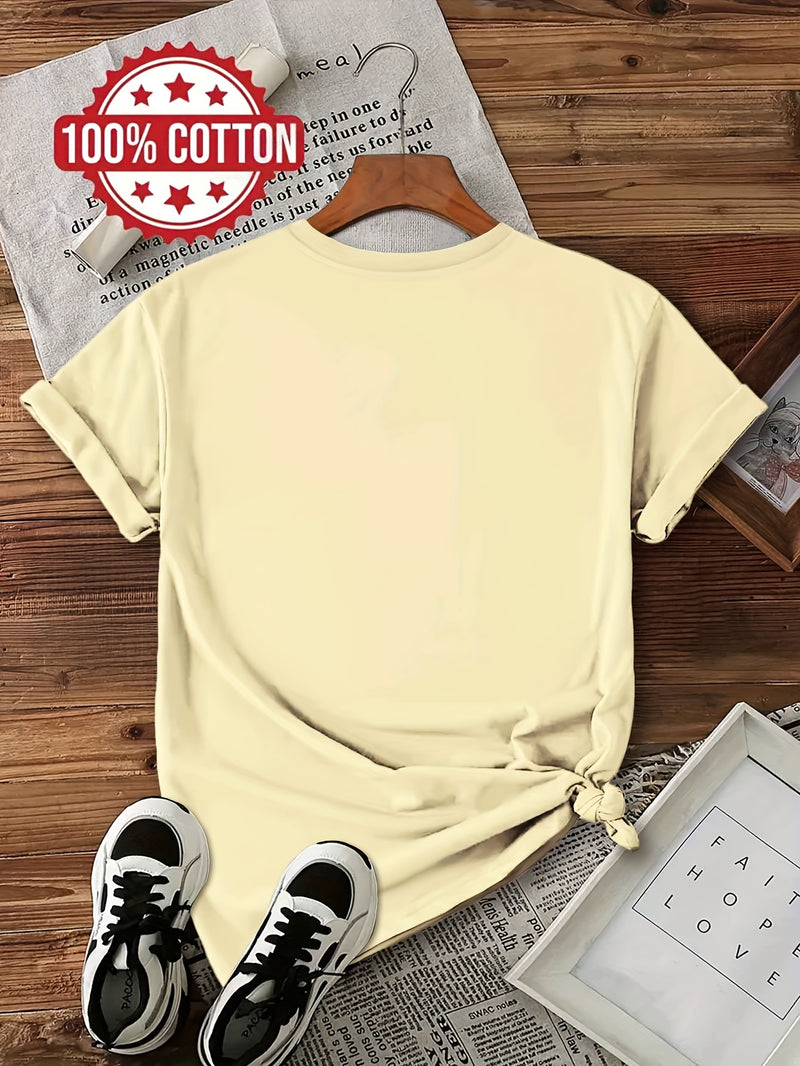 Women's Van Gogh Sunflowers & Black Cat Art Print T-Shirt.