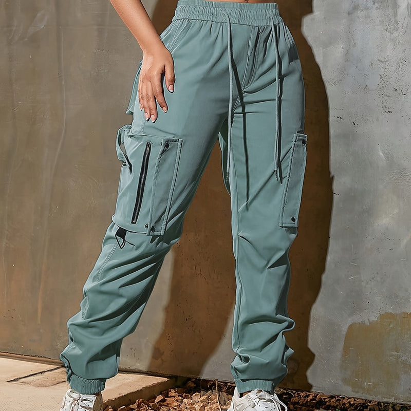Women's High-Waisted Loose Overalls: Casual, Fashionable, and Comfortable.