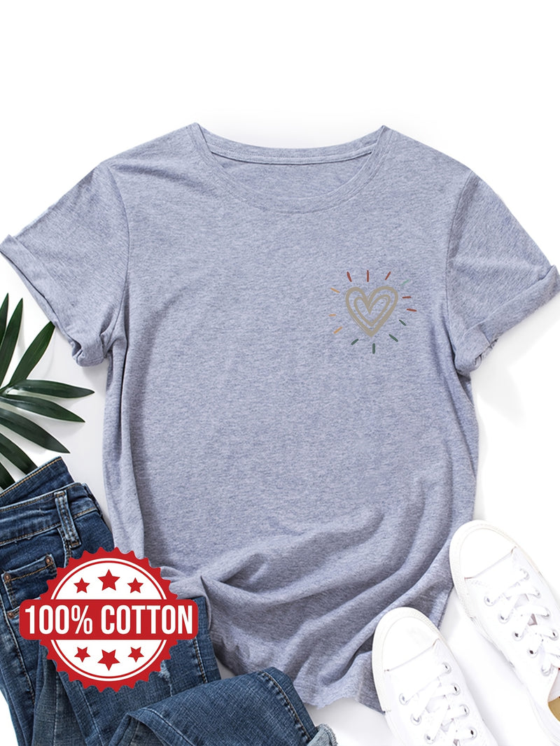 Women's "Love" Graphic Print T-Shirt.