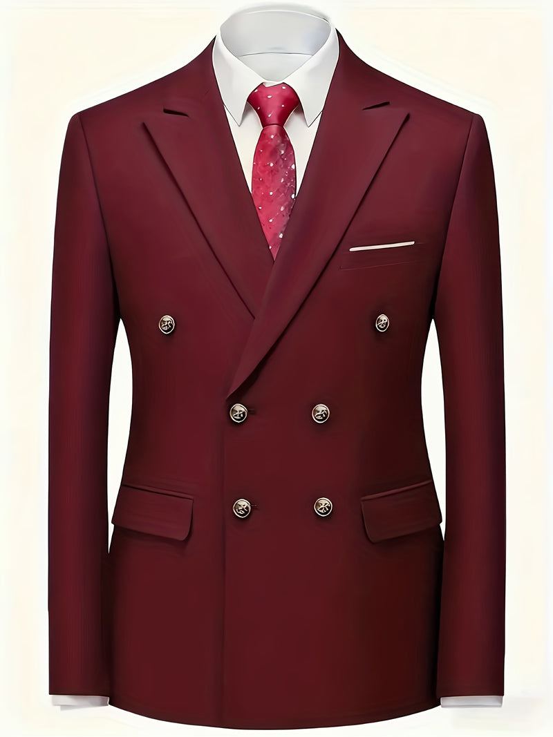 Men'S 2pcs Wedding Suit Set | Slim-Fit Business Blazer and Classic Trousers.