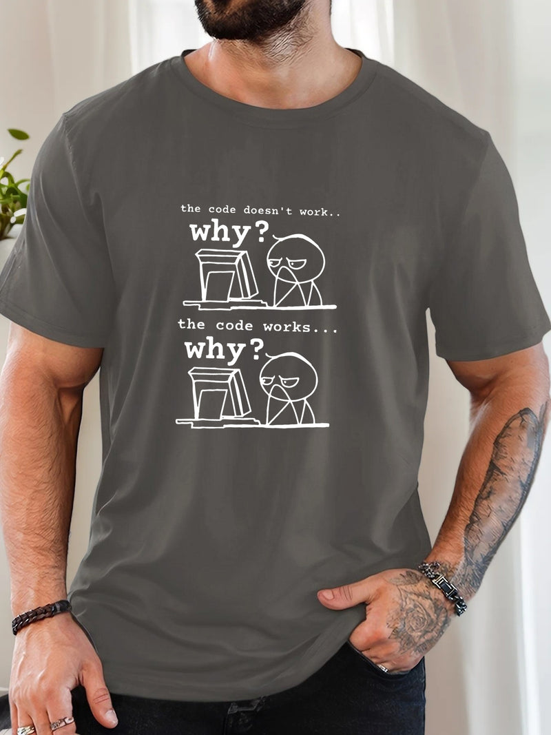 Men's Programmer T-Shirt with Funny Coding Jokes & Tech Humor.