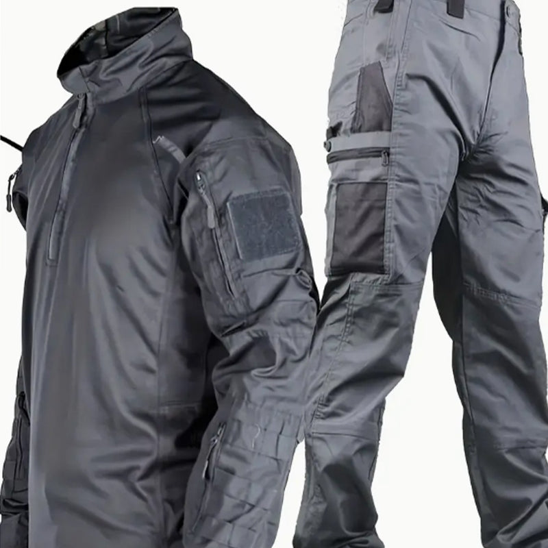 Men's Outdoor Sports Leisure Outfit Consisting of a Long-Sleeve Top And Pants.