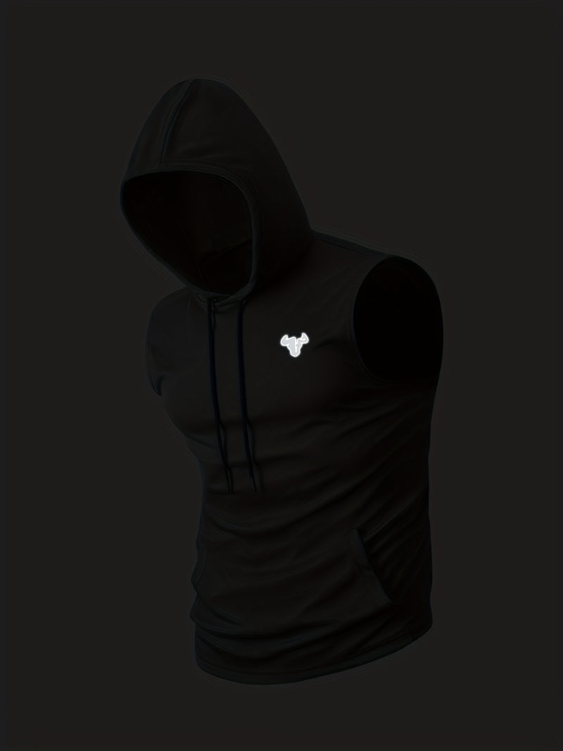 Five-Pack Summer Solid Color Men's Hooded Sweatshirts with Pockets.