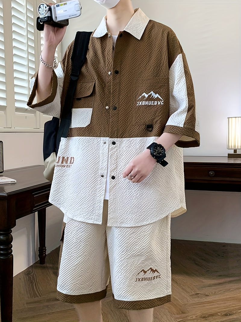 Men's Casual Two-Piece Set for Summer.