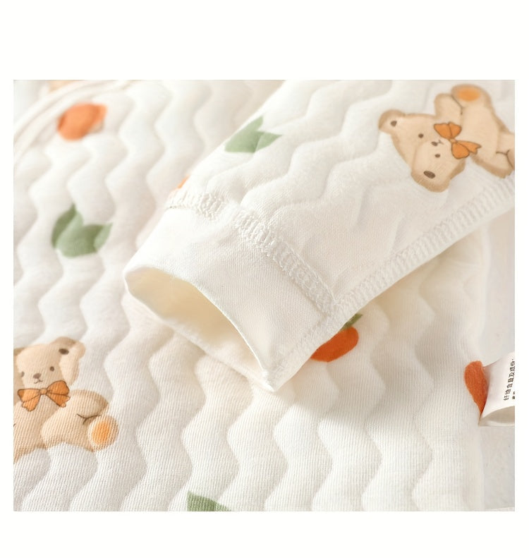 Baby's New Autumn/winter Warm Set, Cute Animal All-over Print.