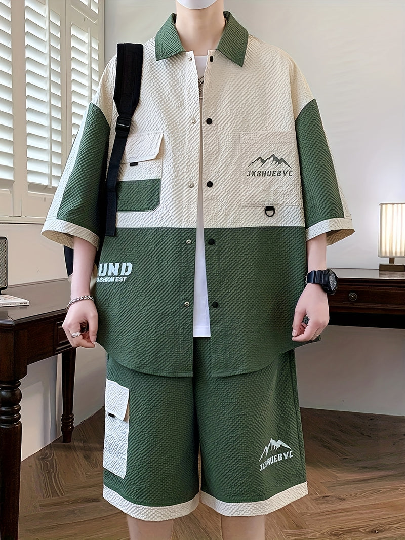 Men's Casual Two-Piece Set for Summer.