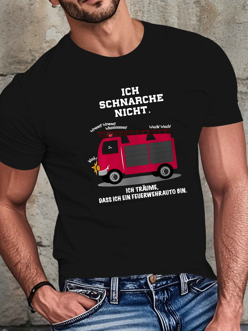 Men’s Humorous Short-Sleeved Summer T-Shirt.