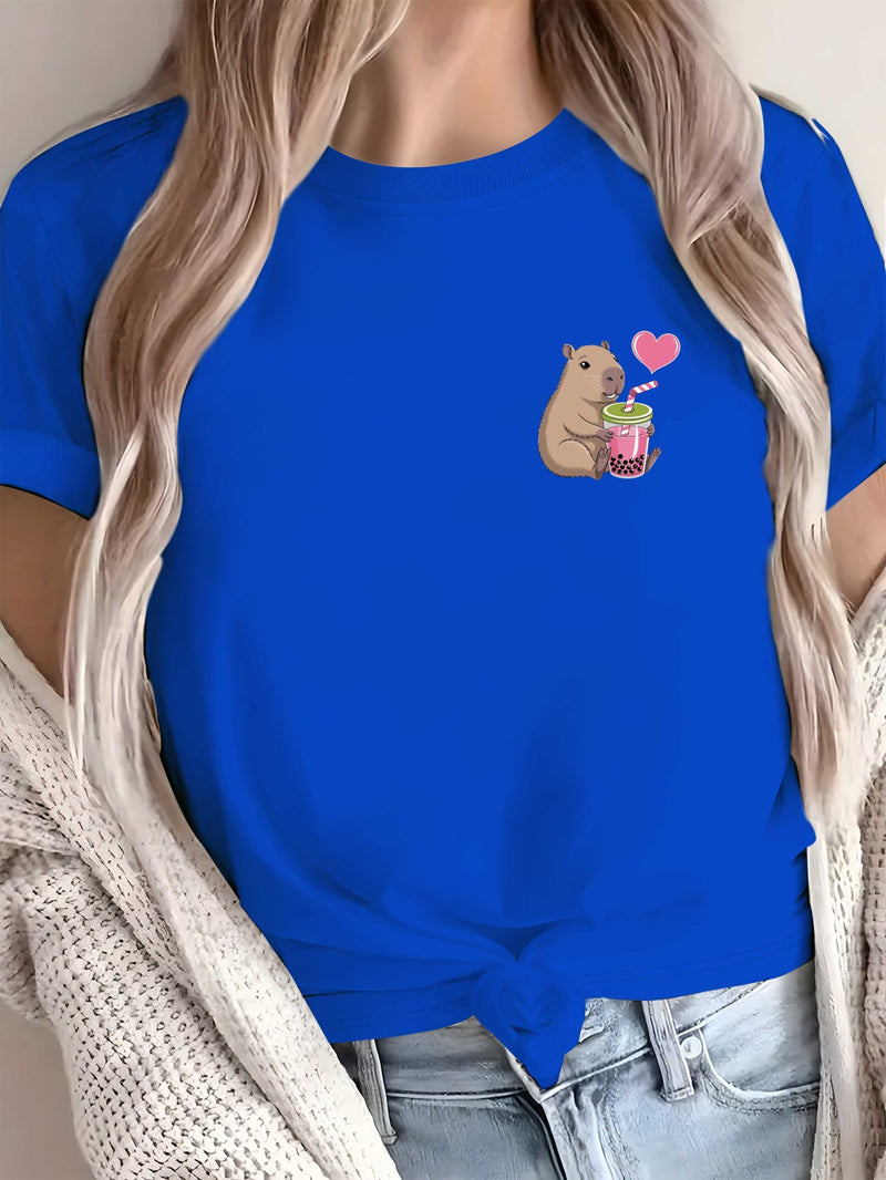 Women's pure comfortable T-shirt.