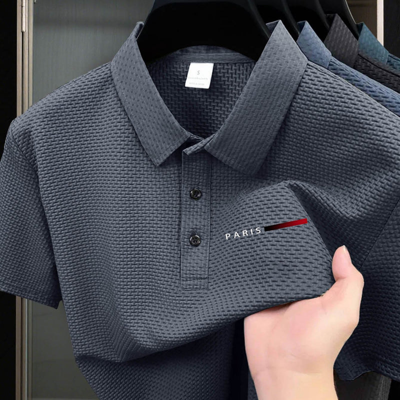 Plus Size Men's Summer Short Sleeve Shirt.