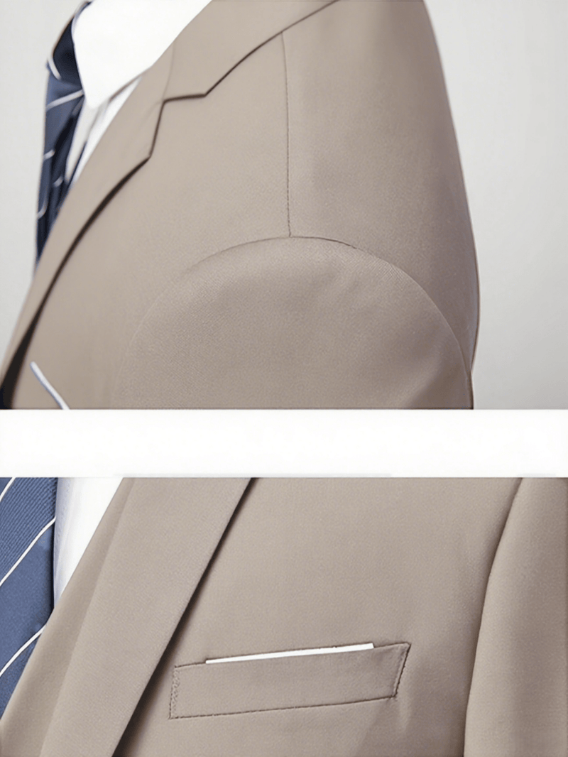 Men's Three-Piece Suit, Large Size, Includes Suit Trousers.