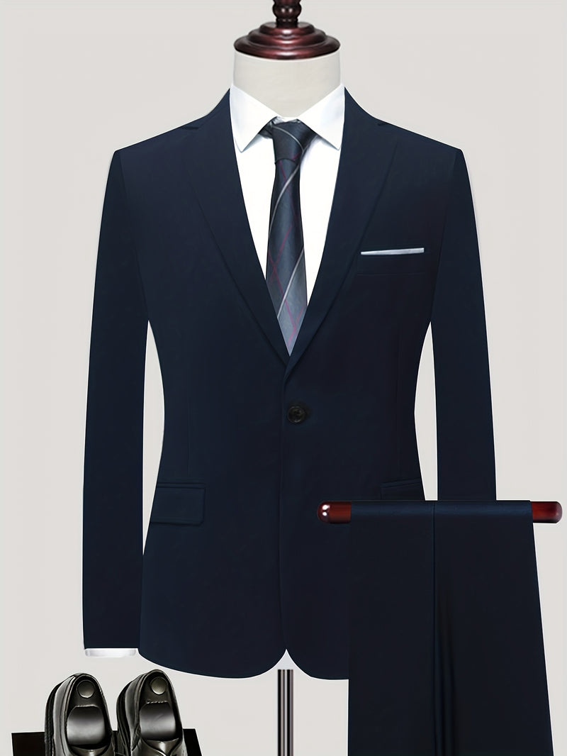 British Vintage Men's Two-Piece Suit Set.