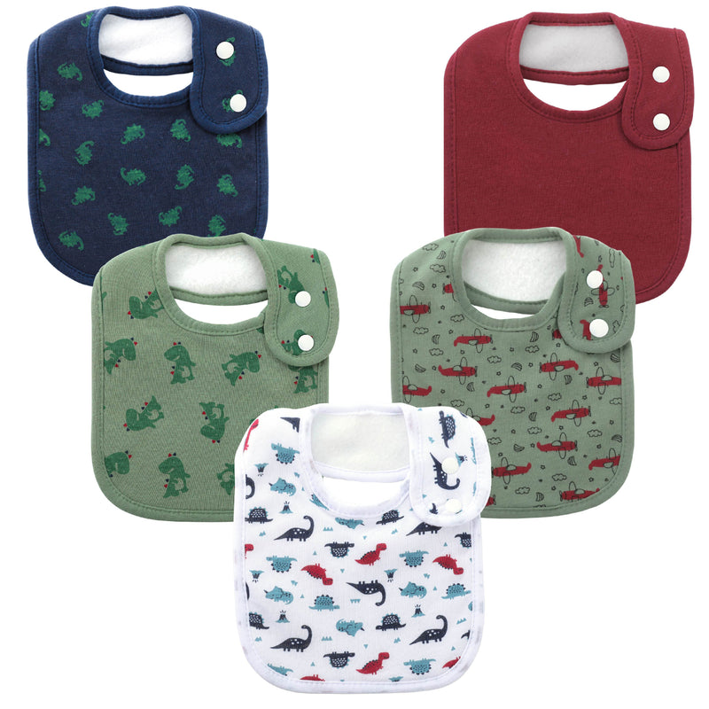 5pcs Super Soft & Absorbent Baby Bandana Drool Bibs.