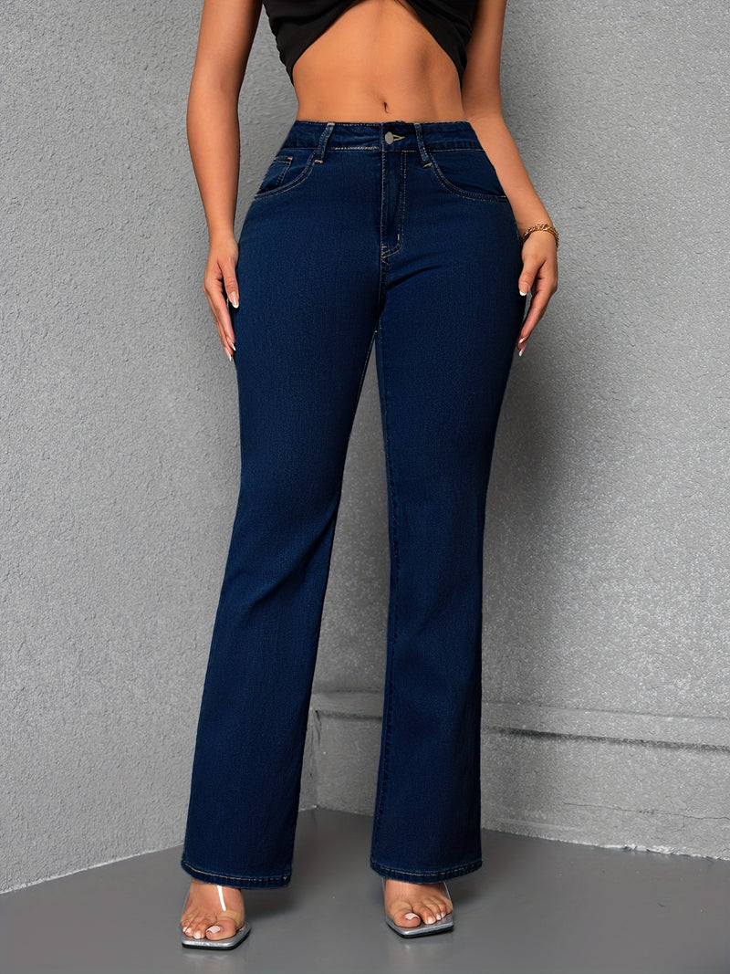 Straight-Leg Stretchy Women's Jeans.