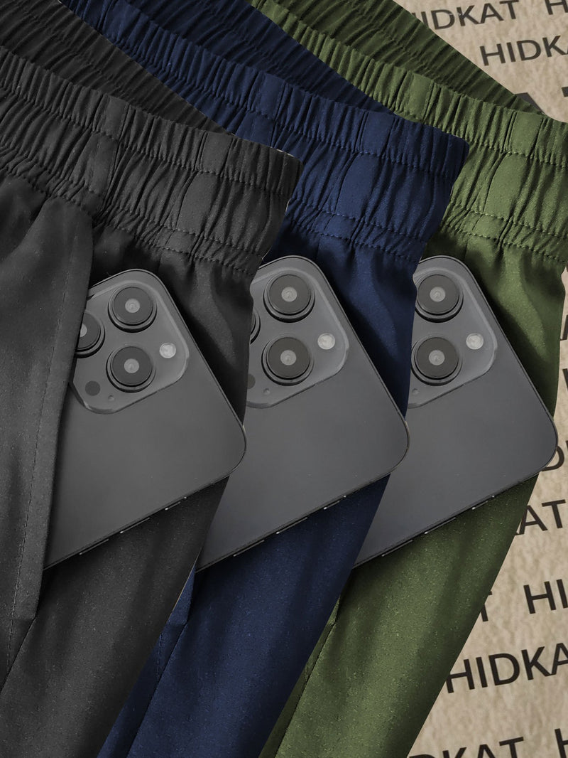 Set of 3 Women's Solid Color Casual Jogger Pants.