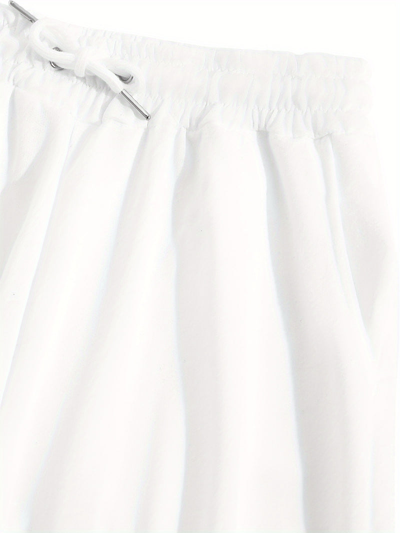 Women's Two-Piece Outfit Featuring Pants with a Letter Print.