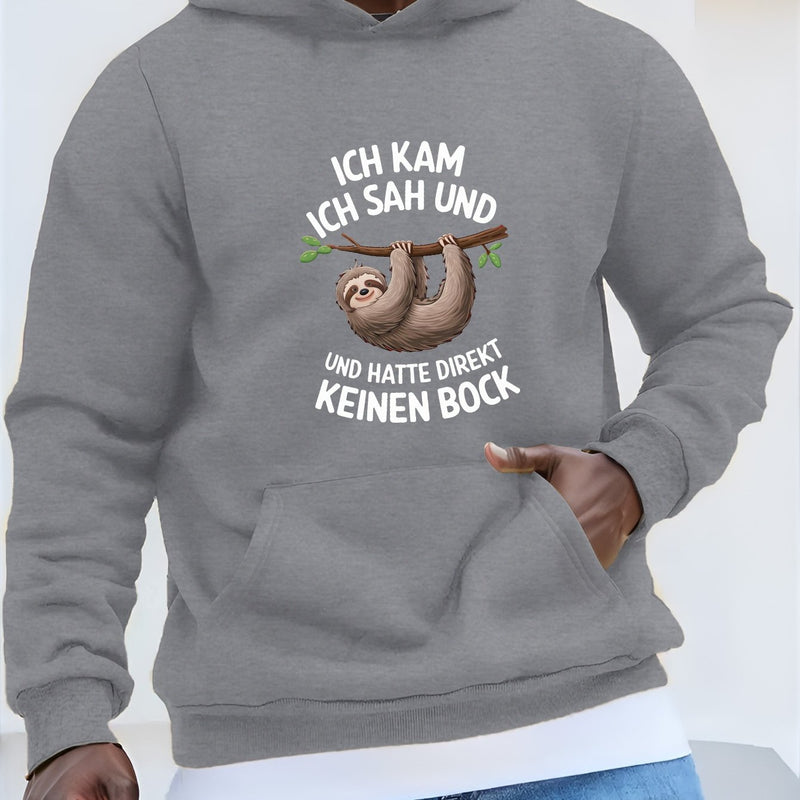 Men’s Hooded Sweatshirt German Sloth.